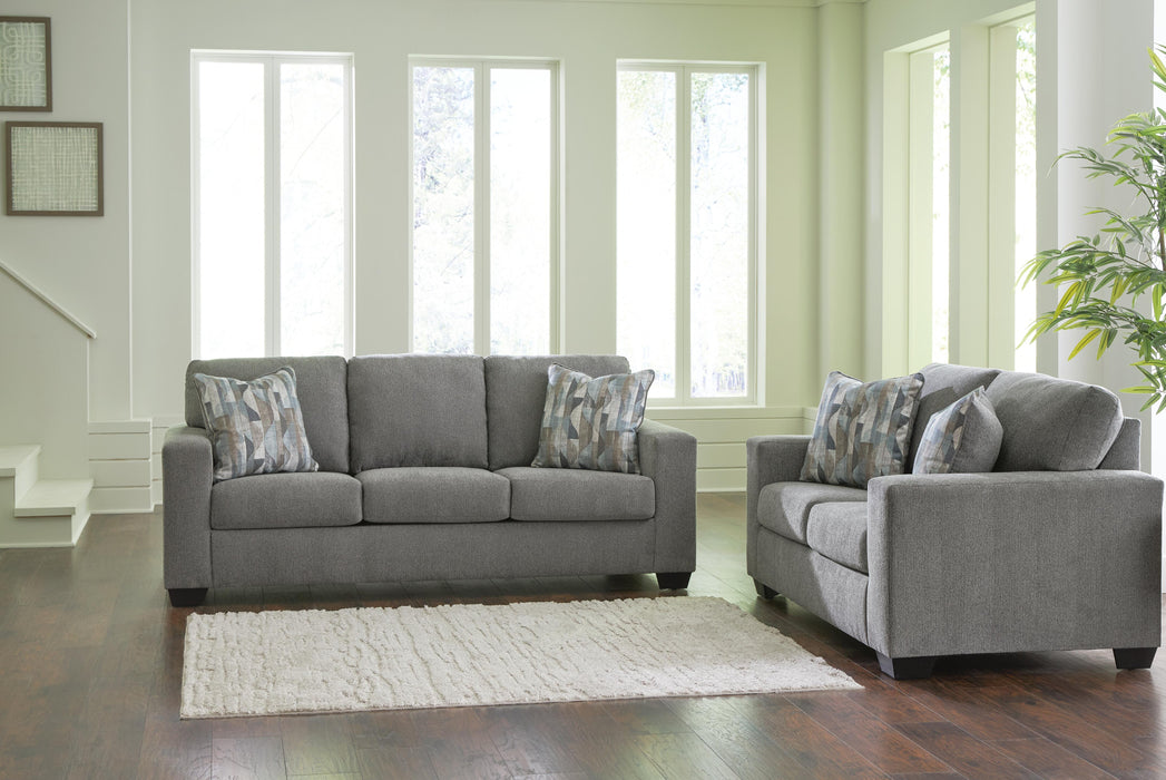 Deltona Graphite Deltona Sofa and Loveseat