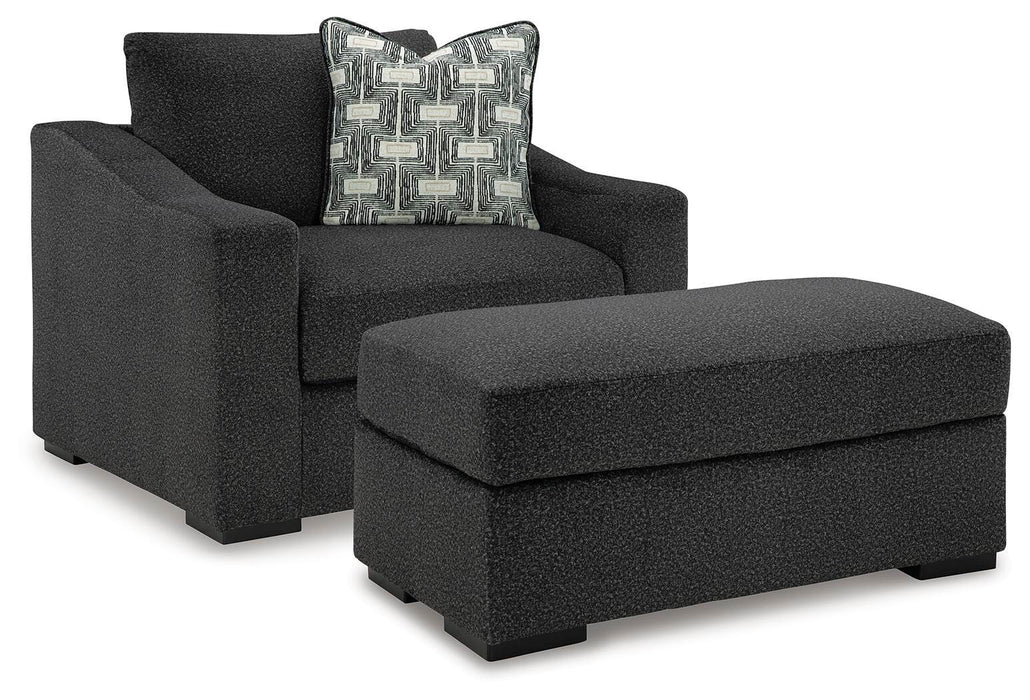 Wryenlynn Onyx Wryenlynn Chair and Ottoman