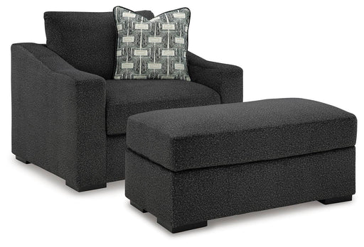 Wryenlynn Onyx Wryenlynn Chair and Ottoman
