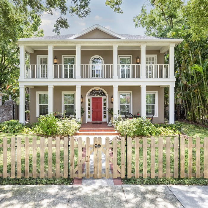 Yardlink Cedar Wood Fence Panel, 34 inch H x 47 inch W - open_box
