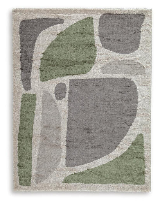 Anburgh Green/Gray/Ivory Medium Rug