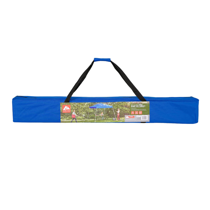 Ozark Trail 10'x10' Instant Slant Leg Pop-up Outdoor Canopy Tent, Blue - new