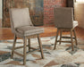 Tallenger Beige UPH Swivel Barstool (Priced Per Item, Must Order 2, 4, 6, or 8)
