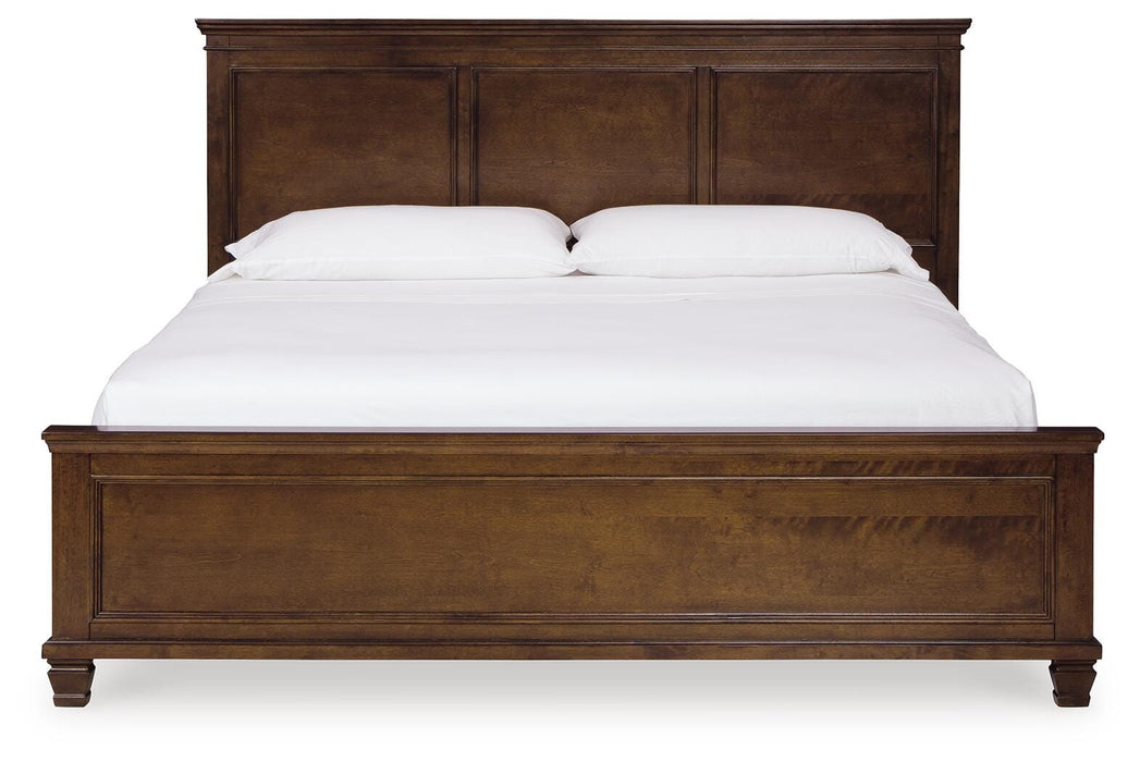 Danabrin Brown Danabrin King Panel Bed