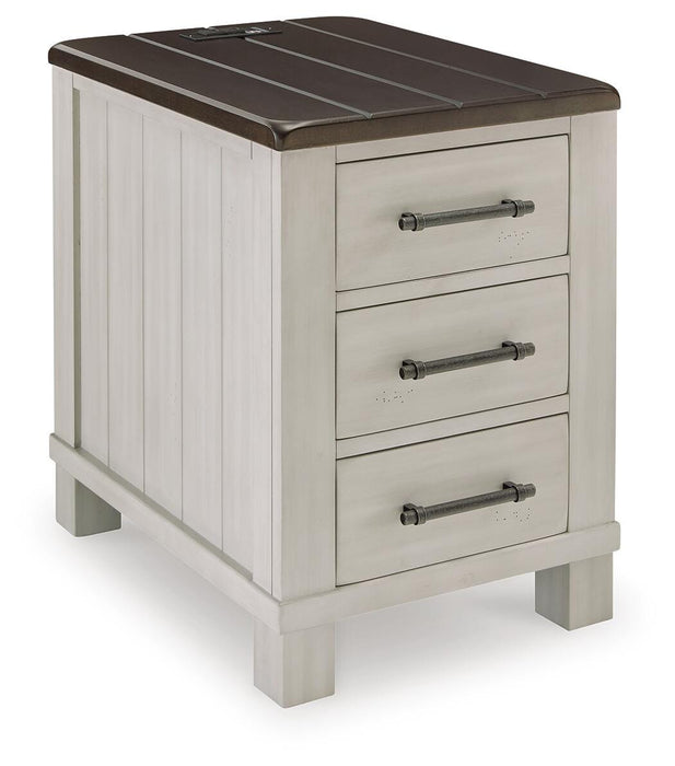 Darborn Gray/Brown Chair Side End Table