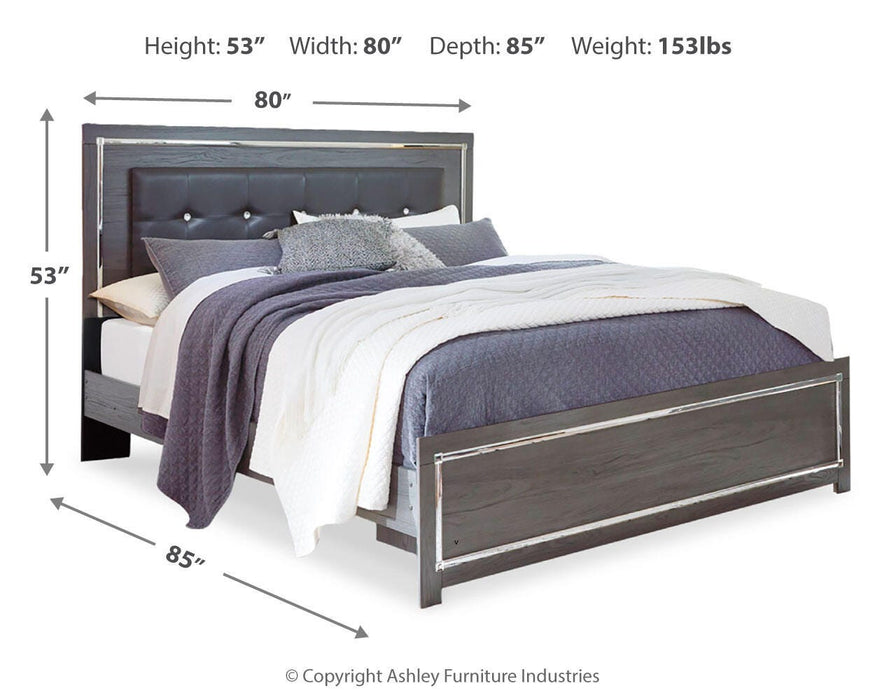 Lodanna Gray Lodanna King Panel Bed