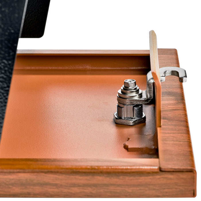 Mail Boss Curbside, Wood Grain 7510 Mail Manager Locking Security Mailbox, Steel, Black - new