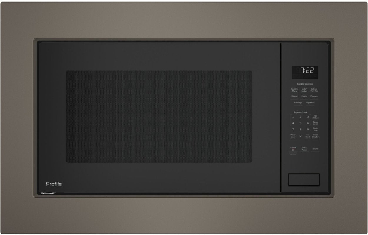 GE Profile - 2.2 Cu. Ft. Built-In Microwave - Gray - open_box