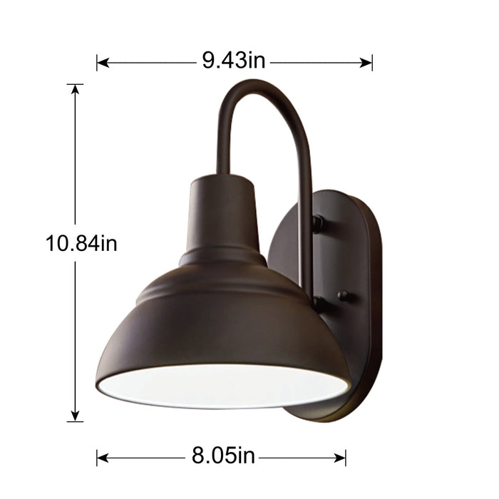 Better Homes & Gardens 11" Farmhouse Indoor Wall Sconce Light, Bronze Finishes, Bulb Not Included - new