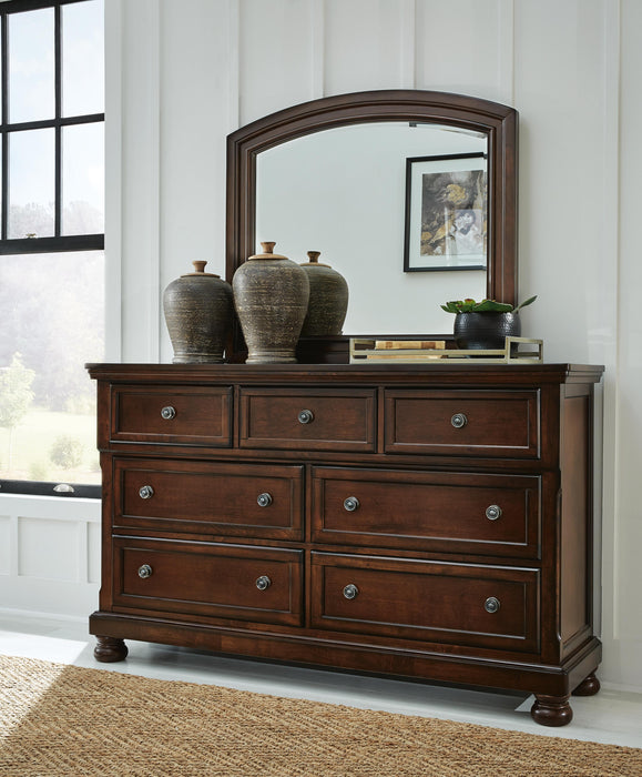 Porter Rustic Brown Porter Dresser and Mirror