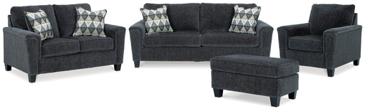 Abinger Smoke Abinger Sofa, Loveseat, Chair and Ottoman
