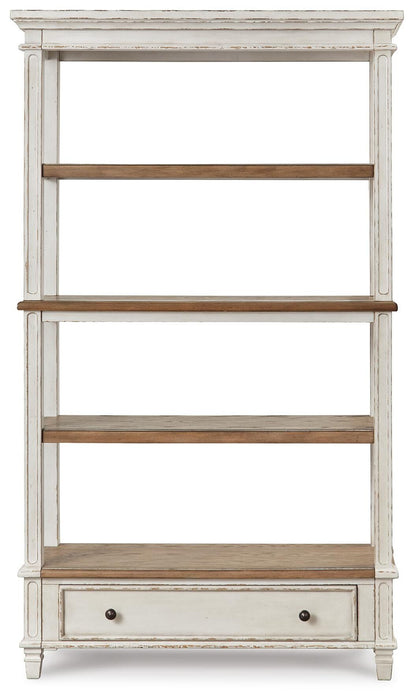 Realyn Brown/White Bookcase