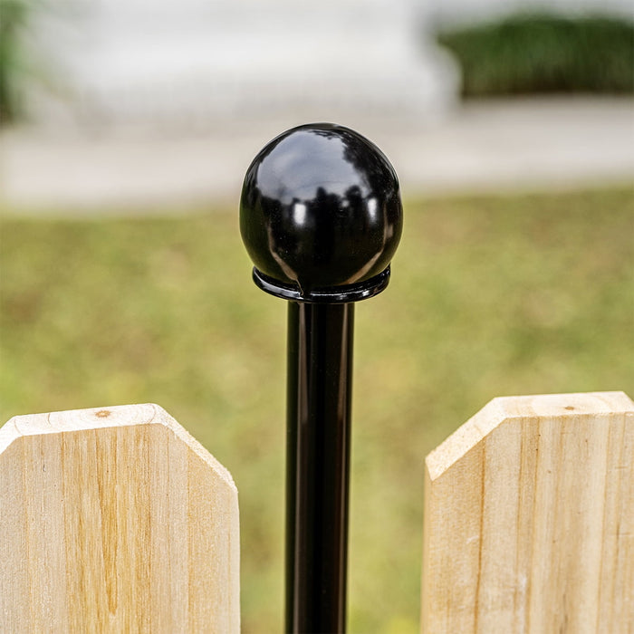 Yardlink Cedar Wood Fence Panel, 34 inch H x 47 inch W - open_box