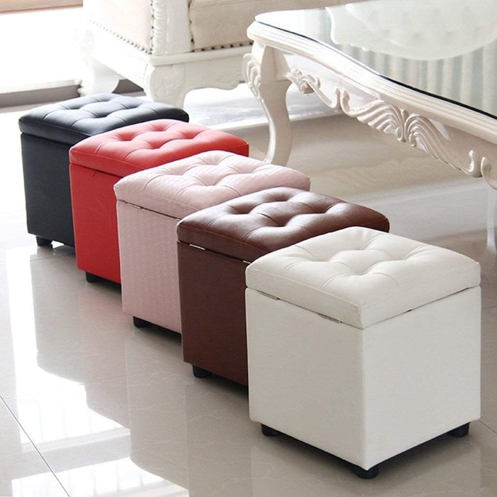 Footstool Ottoman Footstool Storage Stool Foot Stools Leather