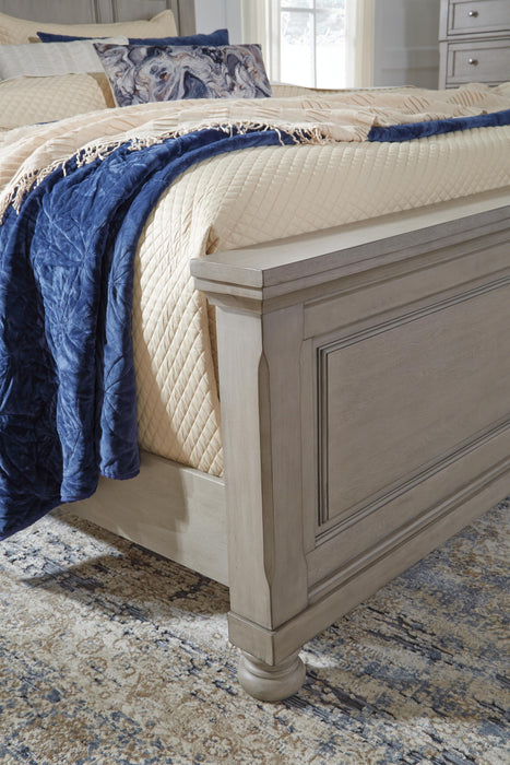 Lettner Light Gray Lettner King Panel Bed