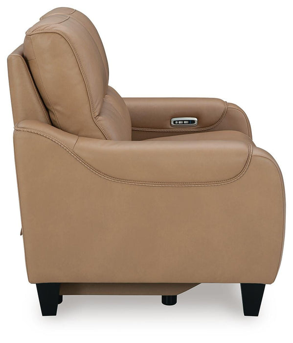 Mosswell Toffee Mosswell Power Reclining Loveseat