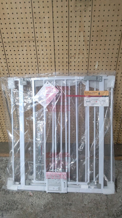 InnoTruth 28.9-49" Baby Gate for Stairs, 30" Tall Extra Wide Dog Gates for Doorways One-Hand Opening, Easy Walk Thru Dual Lock Dog Gates for The House, Hallways, Bedrooms, Easy Install Kid G