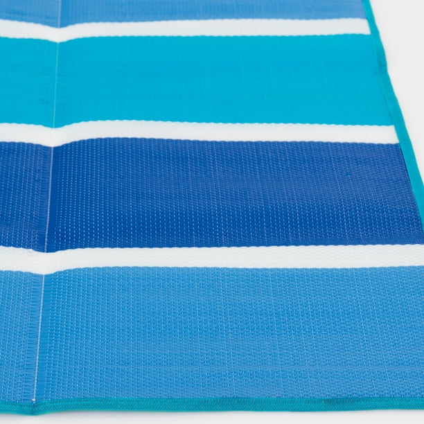 Mainstays 5'x7' Aqua Blue Beach Mat - new