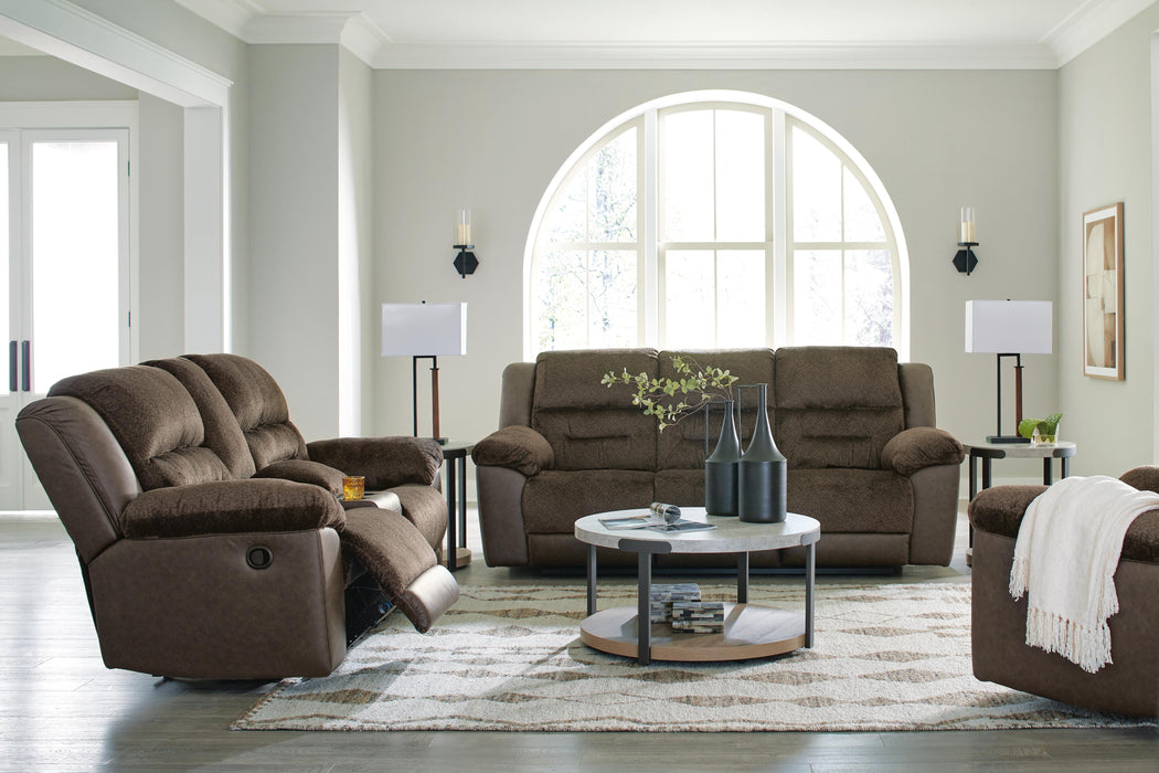 Dorman Chocolate Dorman Sofa, Loveseat and Recliner
