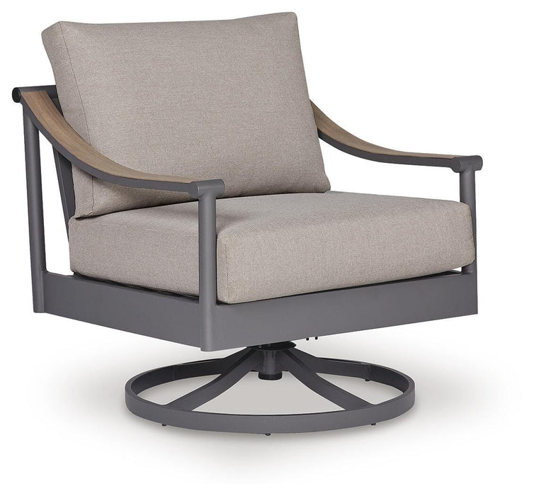 North Island Gray Swivel Lounge w/ Cushion