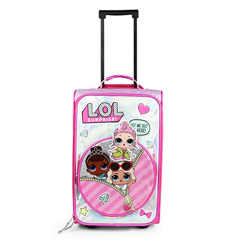 LOL Surprise Kids Rolling Luggage for Kids 20 Inches - open_box