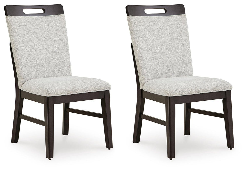 Neymorton Light Gray/Brown Dining UPH Side Chair (Priced Per Item, Must Order 2, 4, 6, or 8)