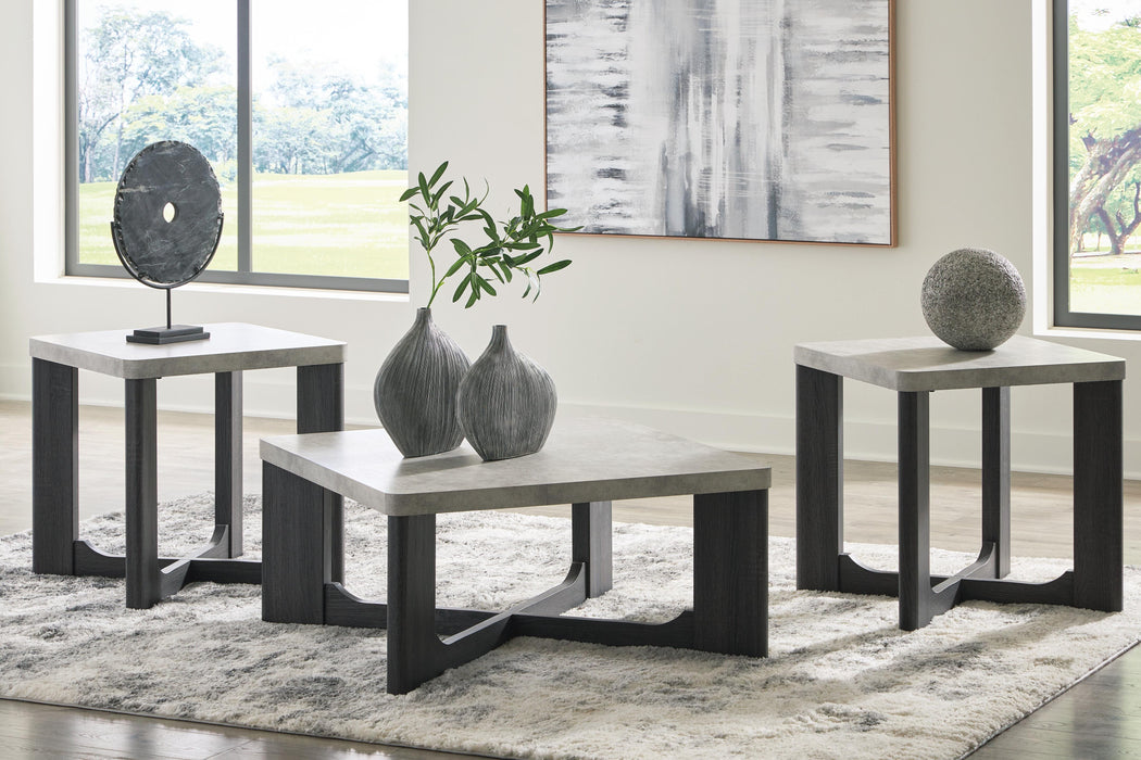 Sharstorm Two-tone Gray Occasional Table Set (3/CN)