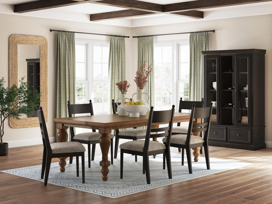 Chadworth Brown Chadworth Dining Table and 6 Chairs