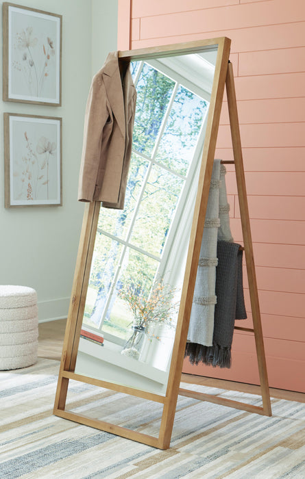 Devford Brown Floor Mirror