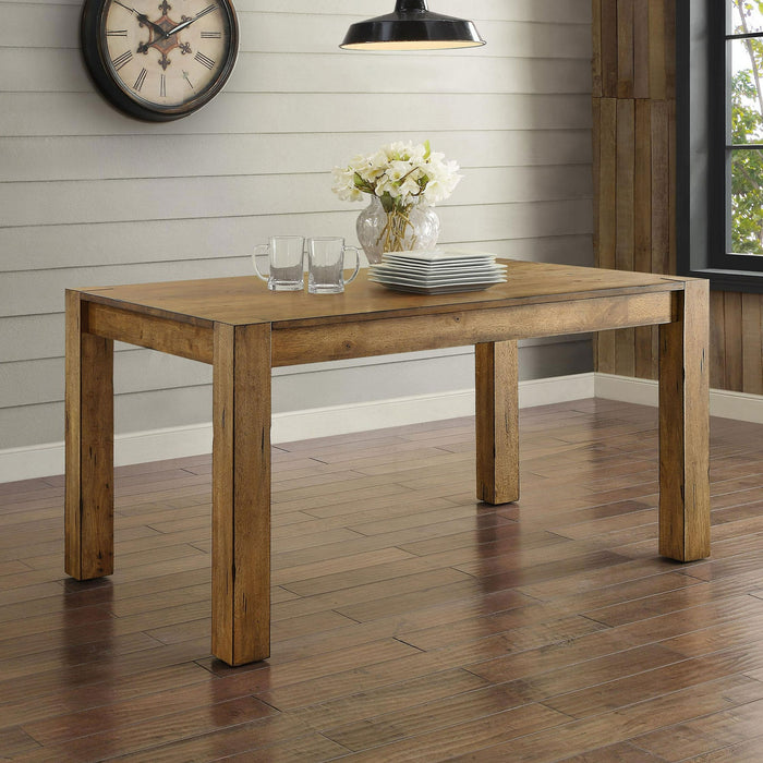 Better Homes & Gardens Bryant Solid Wood Dining Table, Rustic Brown - new