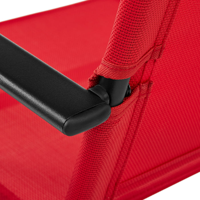 Mainstays Albany Lane Steel 6-Piece Outdoor Dining Set, Red - new