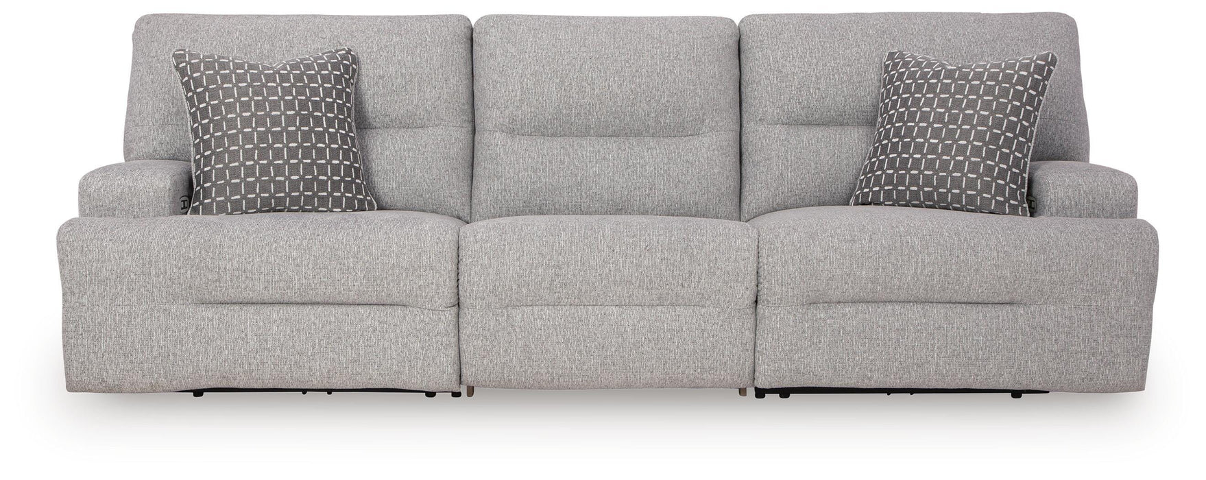 Acklen Place Pewter Acklen Place 3-Piece Power Reclining Sectional Sofa