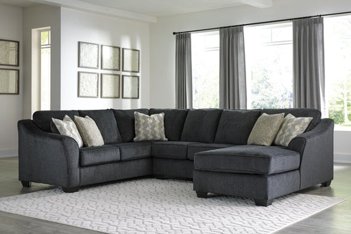Eltmann Slate Eltmann 3-Piece Sectional with Chaise