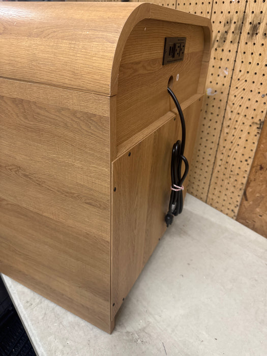 Better Homes & Gardens Juliet Nightstand with USB, Light Honey Finish - new