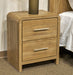Dovander Warm Natural Brown Two Drawer Night Stand