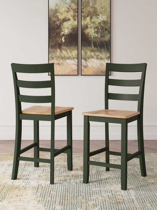 Gesthaven Natural/Green Gesthaven Counter Height Barstool