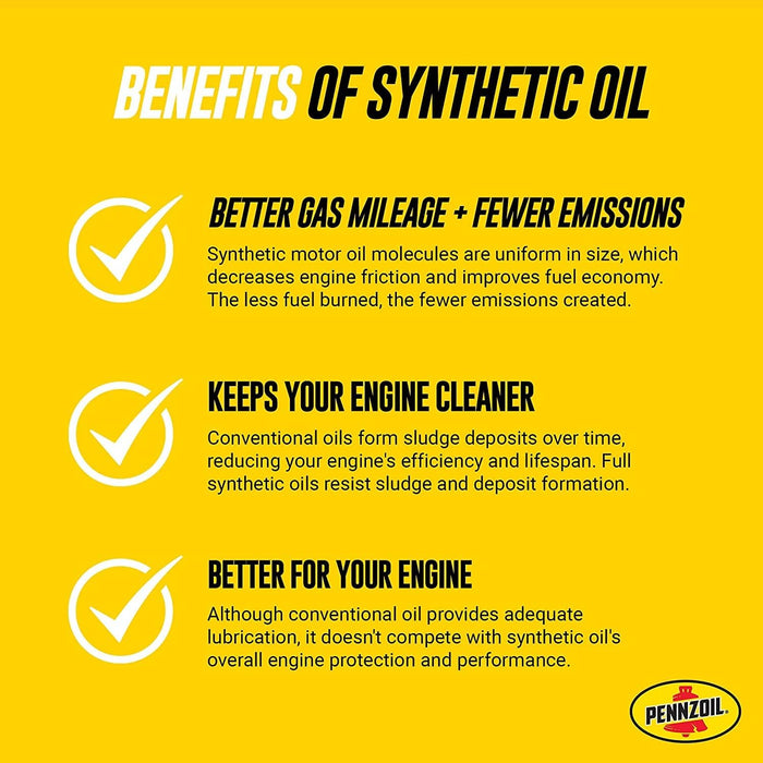 Pennzoil Platinum Full Synthetic 0W-20 Motor Oil, 5 Quart-Pack of 6 - open_box