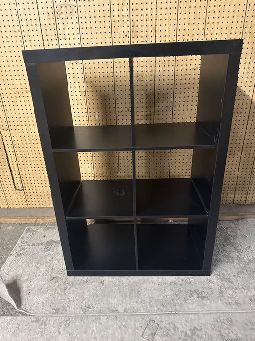 Better Homes & Gardens 6 Cube Storage Organizer, Solid Black - new