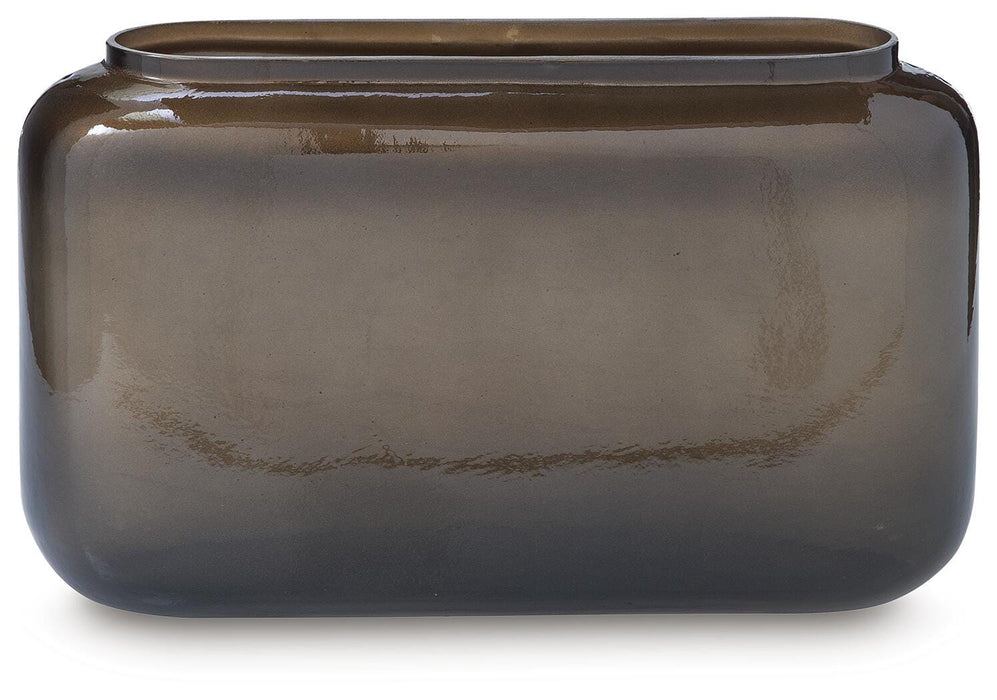 Sumner Gray/Gold Finish Vase