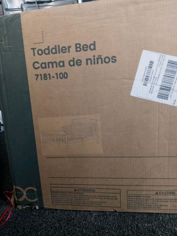 Delta Children Canton Toddler Bed, White - open_box