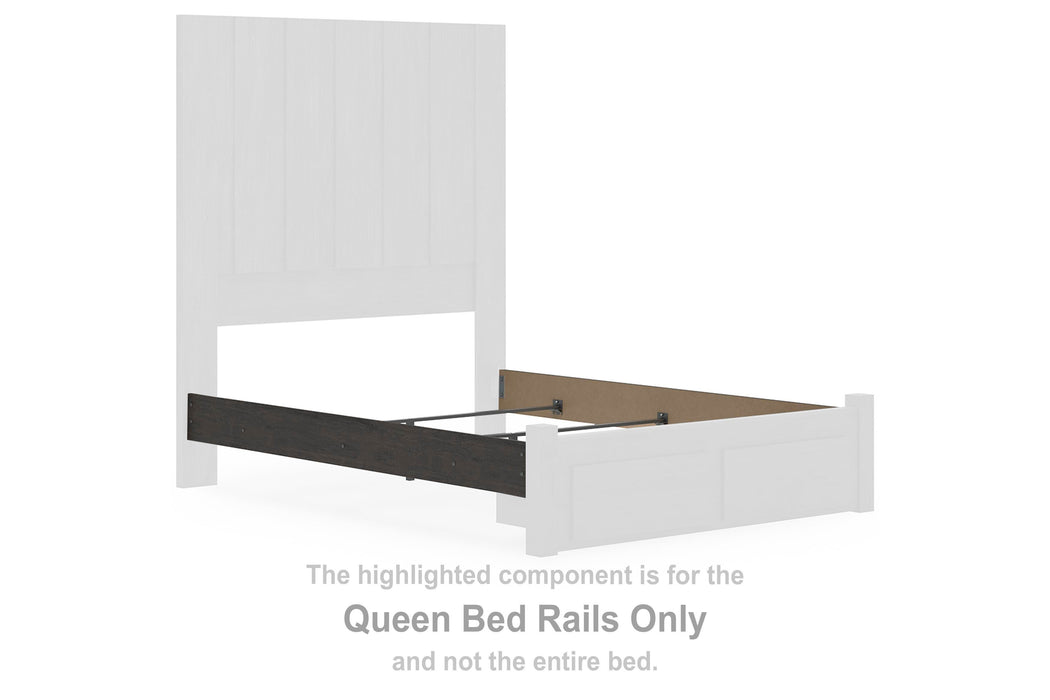 Parlayon Charcoal Queen Bed Rails
