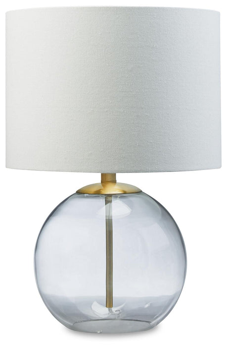 Samder Clear/Brass Finish Glass Table Lamp (1/CN)