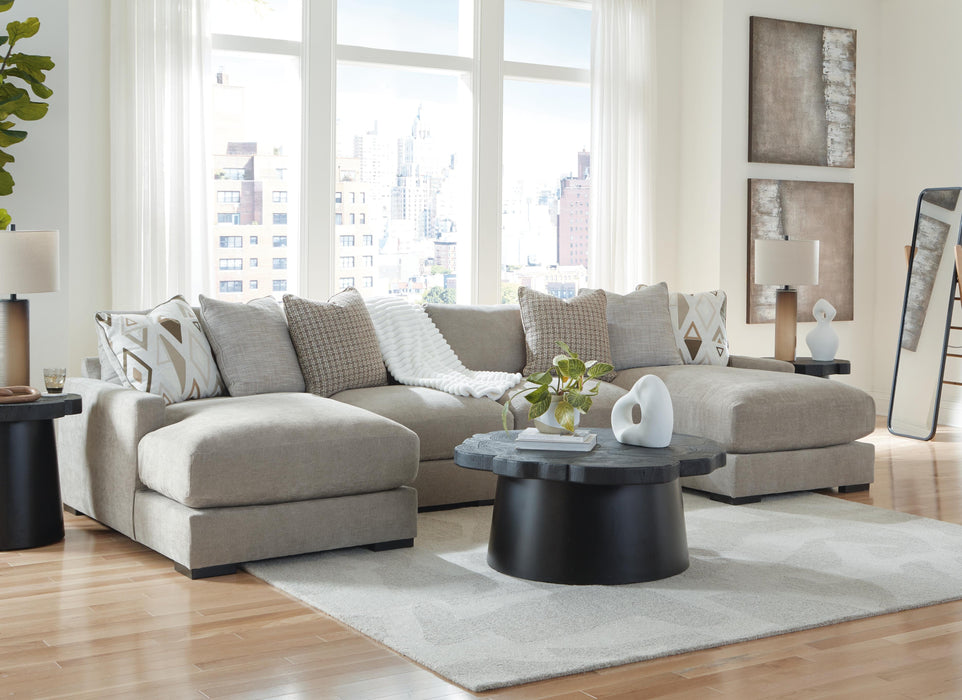 Aslan Court Flax Aslan Court 4-Piece Sofa Pit Sectional