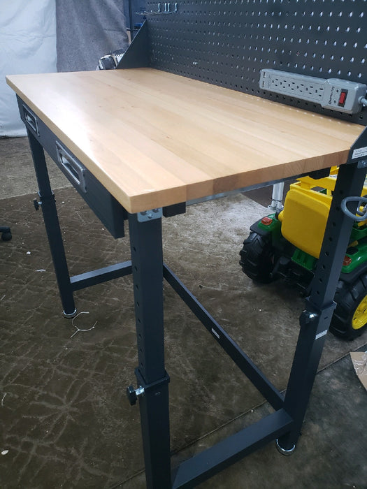 Seville Classics UltraHD Height Adjustable Lighted Work Center, 45"W x 22"D x 50.75-64"H - new