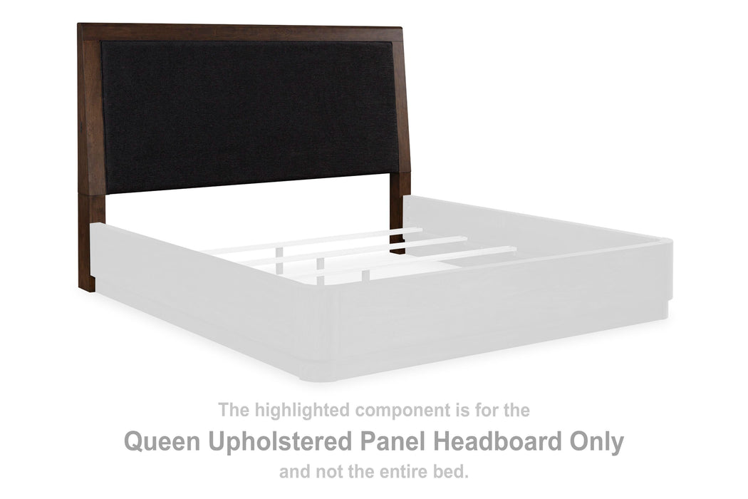 Kendamor Dark Brown Queen UPH Panel Headboard