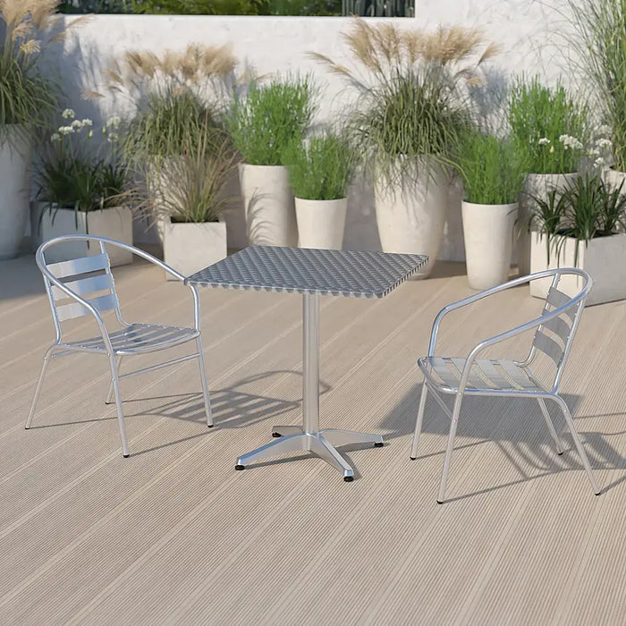 Alamont Home - Mellie Contemporary Patio Table - Aluminum - new