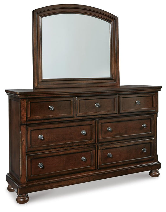 Porter Rustic Brown Porter Dresser and Mirror