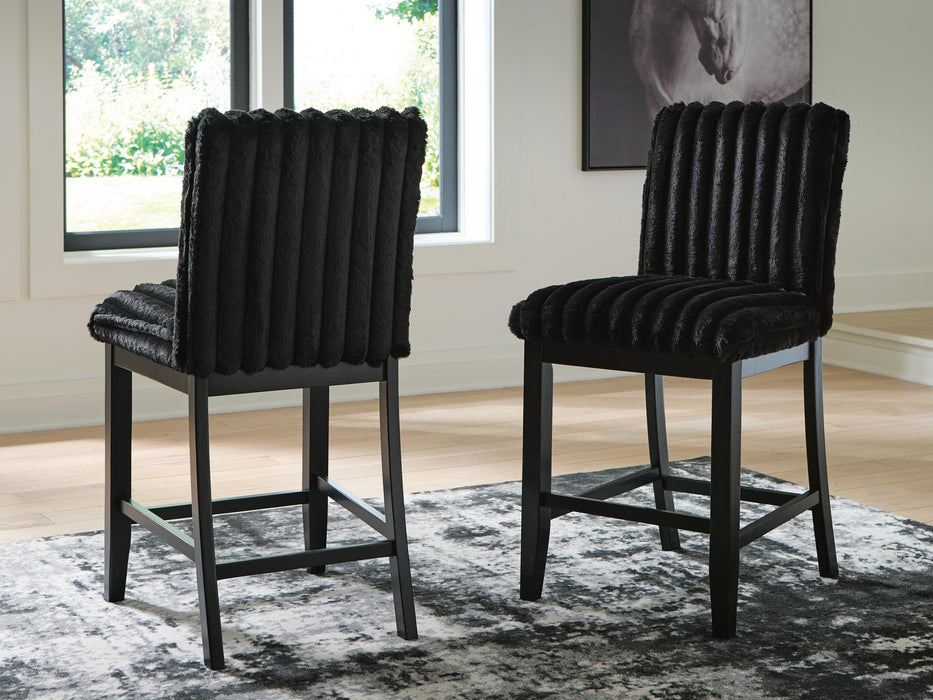 Lilyberg Black Upholstered Barstool (Priced Per Item, Must Order 2, 4, 6, or 8)