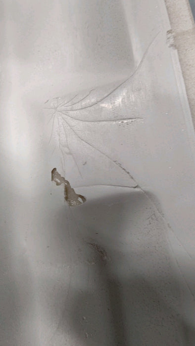 Glacier Bay 31 in. W x 22 in. D Solid Surface White Rectangular Single Sink Vanity Top in Titanium - new