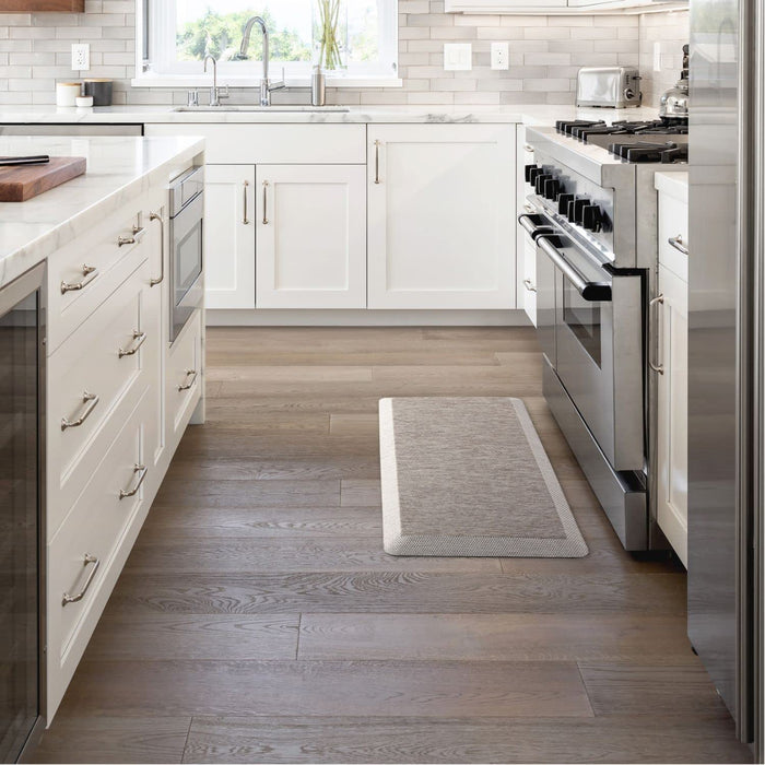 Martha Stewart Mira Modern Heathered Anti-Fatigue Air-Infused Kitchen Mat, Coffee Brown, 19.6"x39" - new